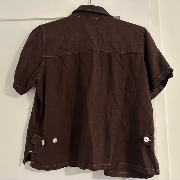 Christopher & Banks Linen Button Up Shirt - Picture 6 of 8